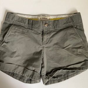 Old Navy 5” Gray Khaki Shorts